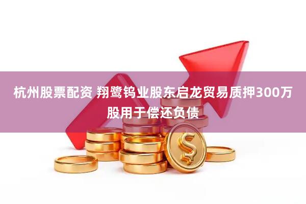 杭州股票配资 翔鹭钨业股东启龙贸易质押300万股用于偿还负债